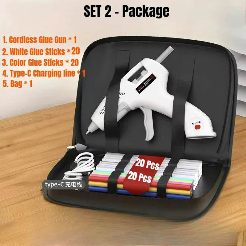 

Маленький клеевой пистолет USB C, перезаряжаемый пистолет для горячего клея 7 мм, 3,7 В, 60 минут, мини-беспроводной силиконовый пистолет для путешественников, детские поделки