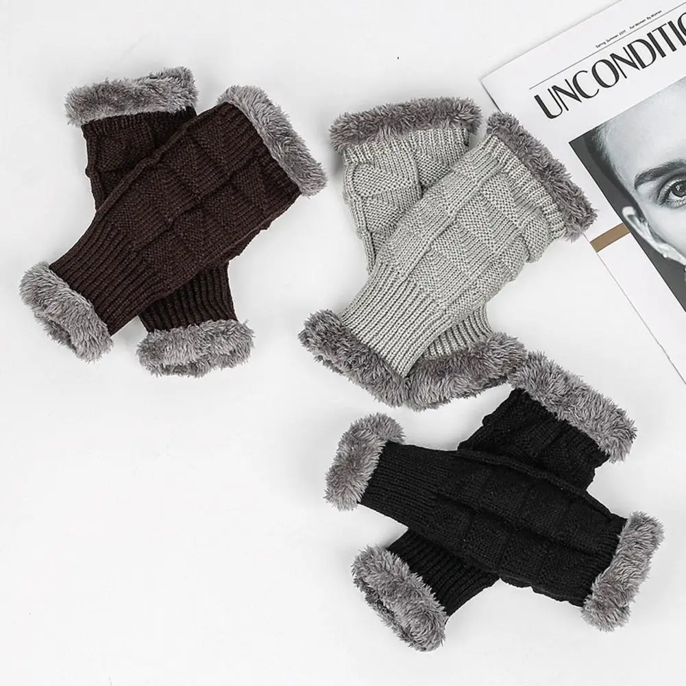 

1 Pair Stylish Thumb Hole Arm Warmer Gloves Ladies Gloves Breathable Hand Guards