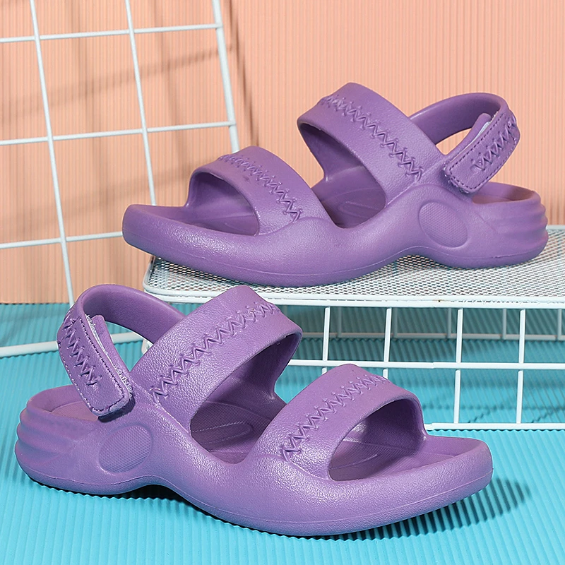 

Kids Sandals 2022 Summer New Solid Color Boys Sandals casual kids shoes for girl sandals outdoor beach shoes student travel shoe