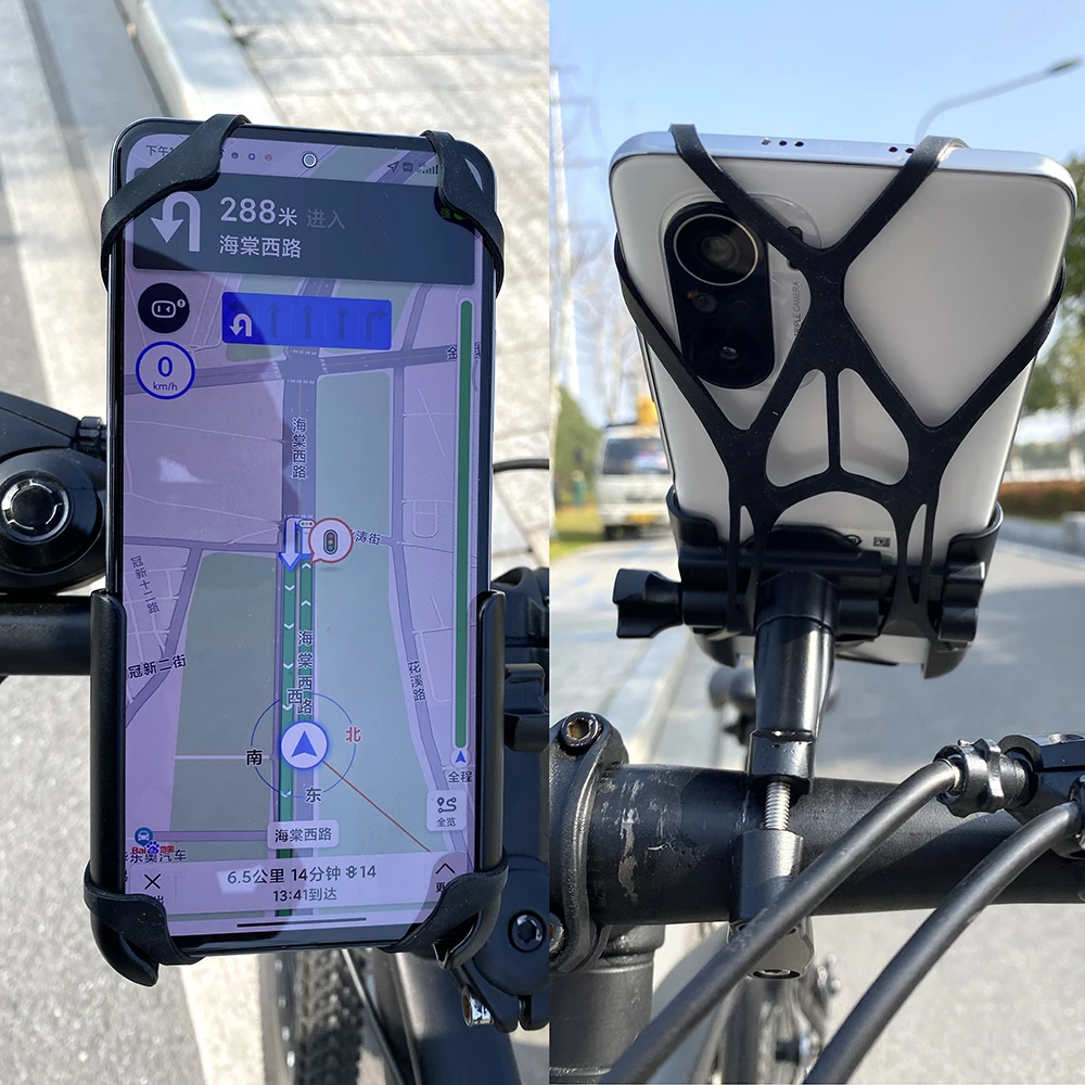 jletoli aluminum alloy bike phone holder 360 degree rotation bicycle phone holder non slip cycling phone stand mtb accessories free global shipping