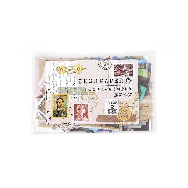 Альбом для стикеров в винтажном стиле 200 шт. |