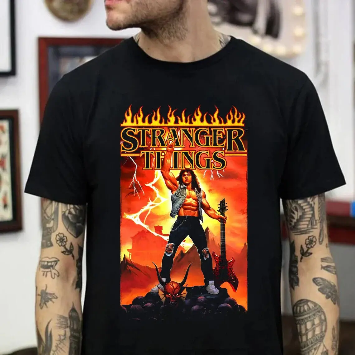 

Eddie Munson Stranger Things 4 Vintage Shirt