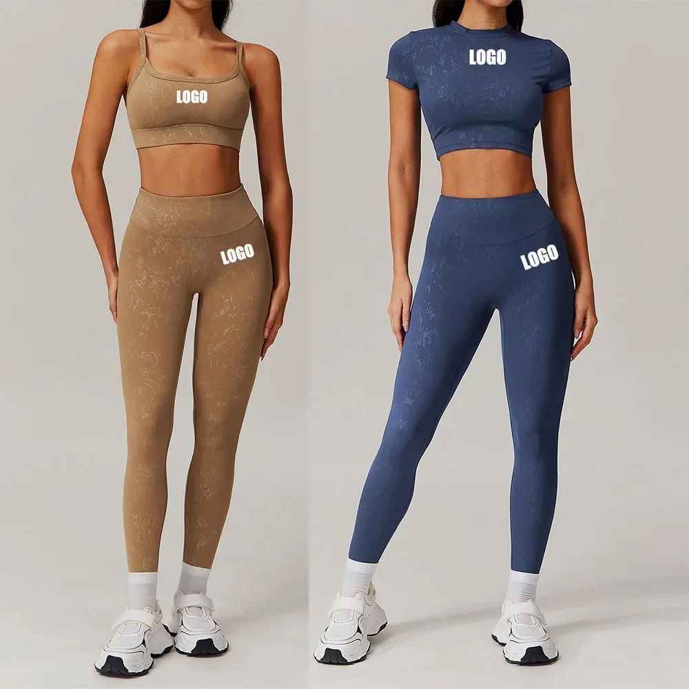 Женская быстросохнущая одежда для йоги с логотипом на заказ спортивный