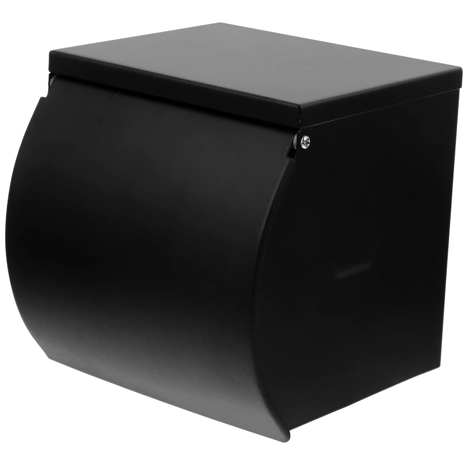 

Toilet Paper Holder with Cover Towel -mounted Shelf Storage for Bathroom