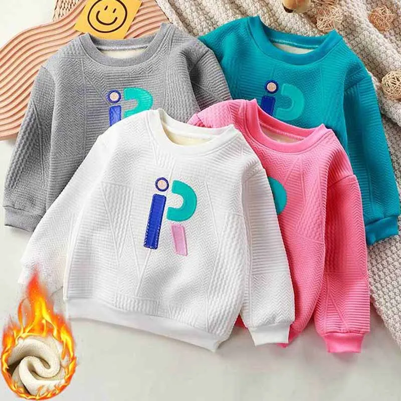 Детская Флисовая Толстовка Унисекс Осенне-зимняя Негабаритная С Капюшоном Trikeatage