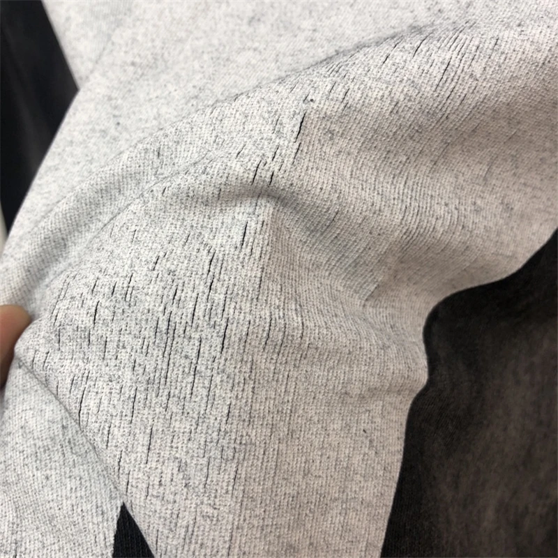 Футболка Мужская/женская из плотной промытой ткани модная тенниска с принтом в