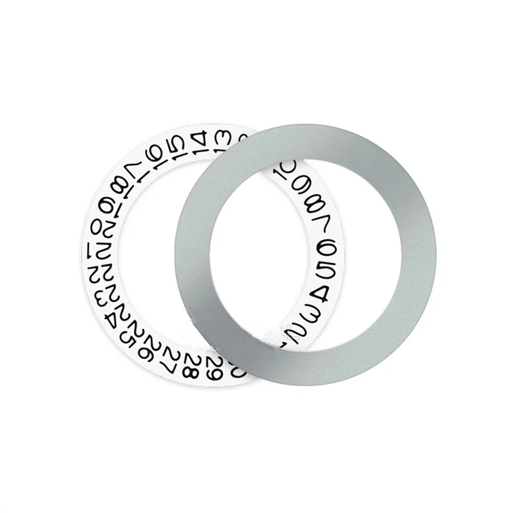 

Новый календарь с белым фоном, модификация, подходит для движения NH35 NH36, трехточечные часы, аксессуары