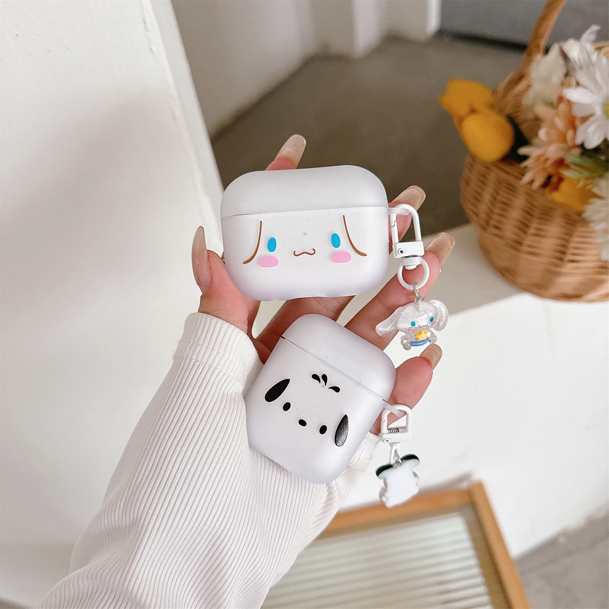 Cinnamoroll понравился чехол для Airpods 1 2 3 Pro матовый полупрозрачный наушников из ТПУ