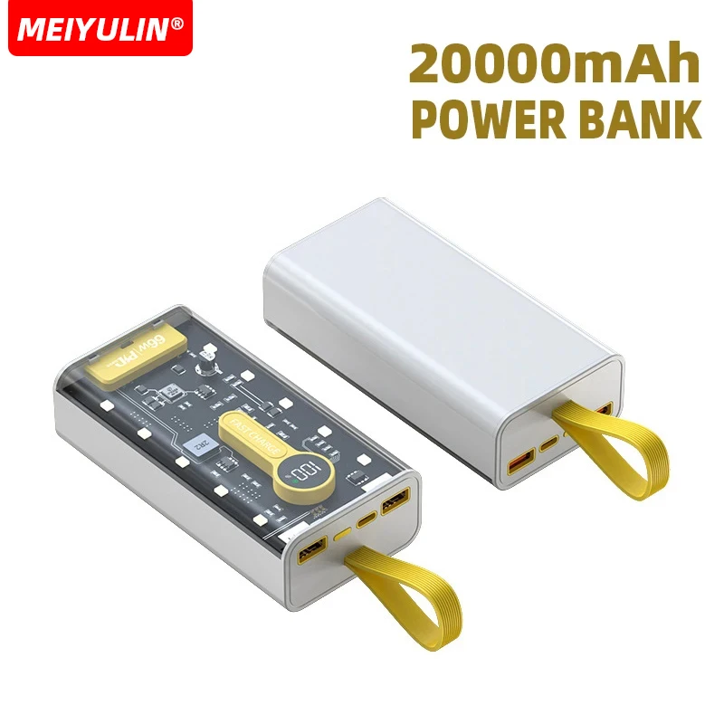 Внешний аккумулятор большой емкости 20000 мАч 22 5 Вт USB C