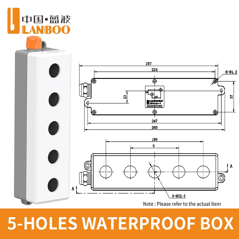 

LANBOO IP67 водонепроницаемый кнопочный выключатель