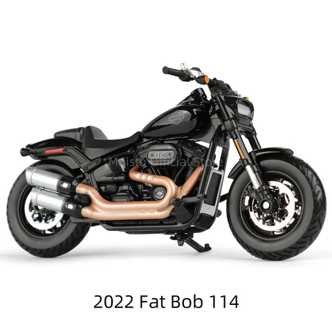 Maisto Harley-Davidson 2022 Fat Bob 114 металлическая модель мотоцикла