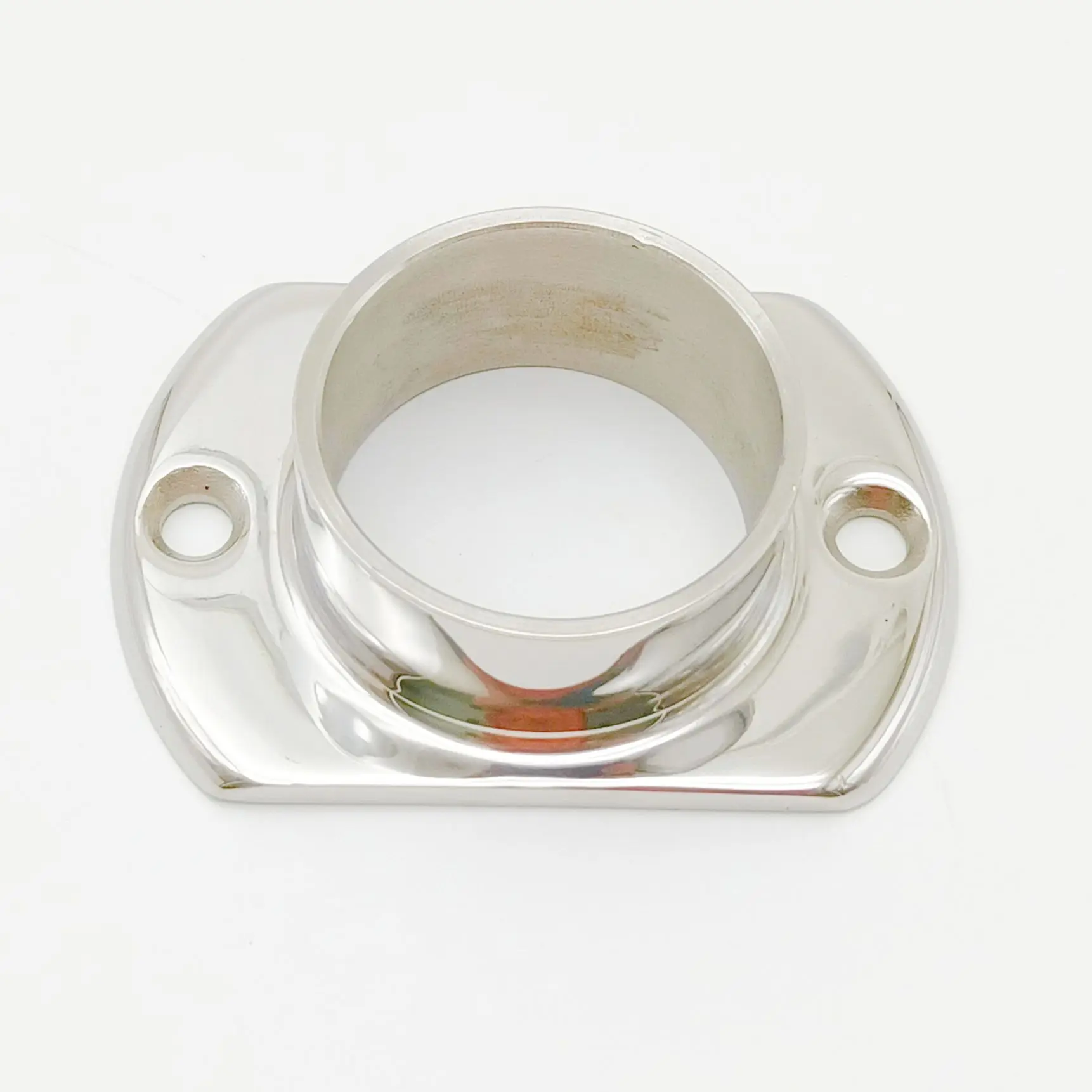 

Stainless Steel 316 Grade Oblong Base Flange for 50.8mm Stair Pole Baluster Mirror Polished