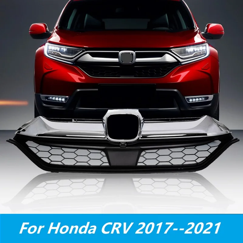 Car Mesh Grill Front Bumper Grille For Honda CRV 2017 2018 2019 2020 2021