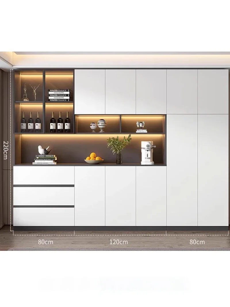 Простая деревянная витрина для винного шкафа со стеклянной дверью