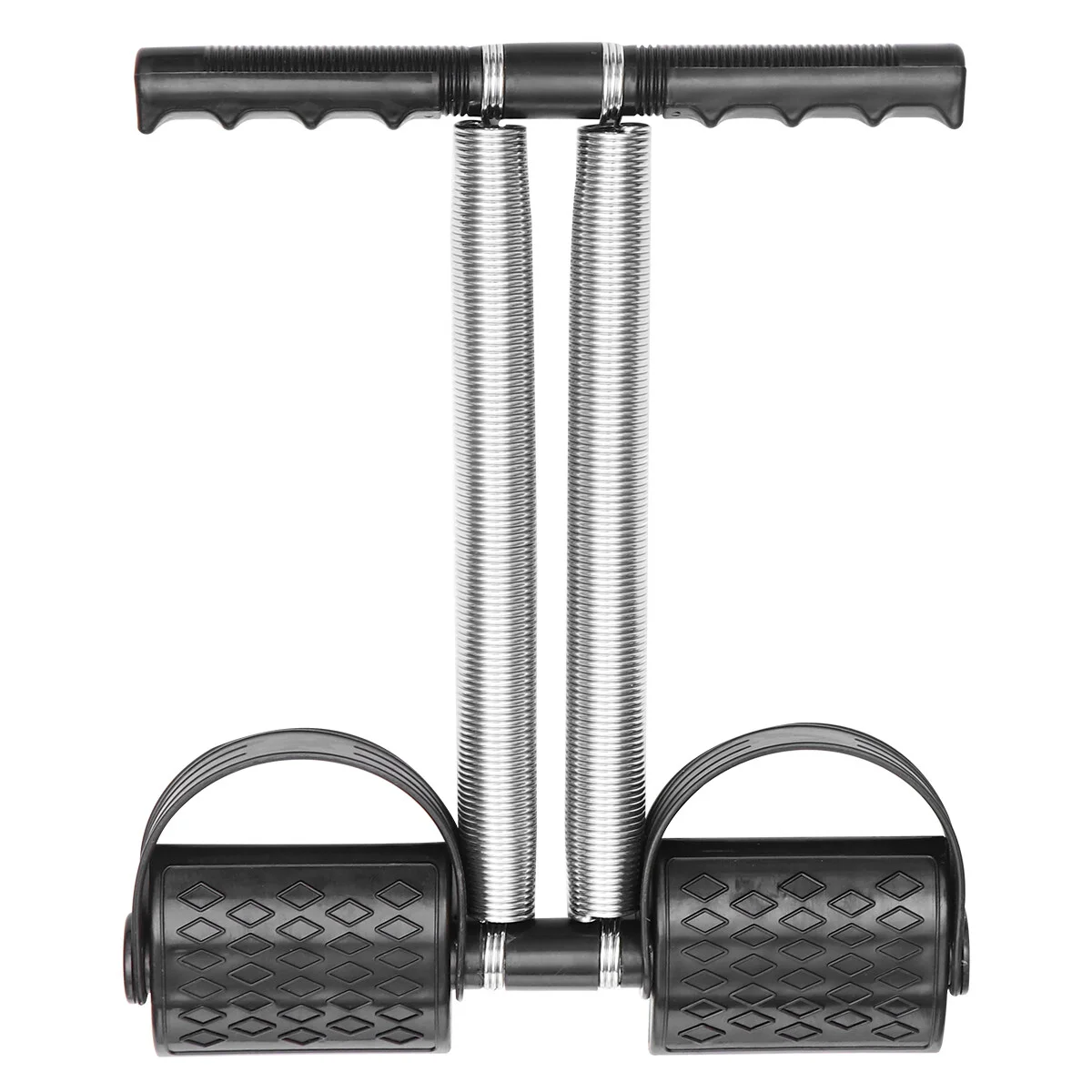

Fitness Rope Pedal Resistance Band Sit- Rope Spring Steel for Home Gym Abdomen Waist Arm Leg Training ( Black )