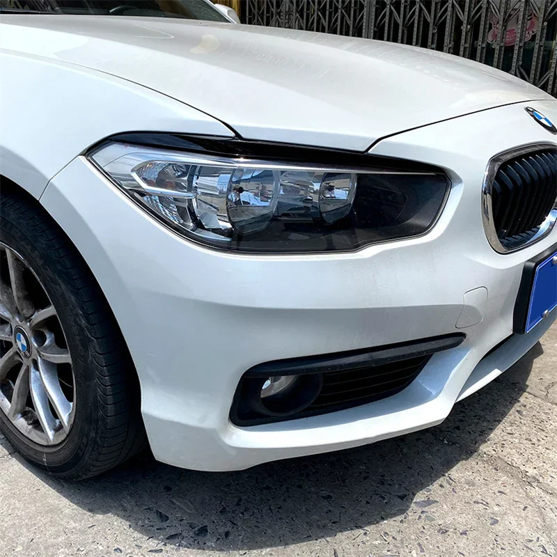 Фото 2 шт. накладки на фары (реснички) для BMW 1 серии F20 F21 Facelift 2015-2019 116i 118i 120i M135i M140i, автомобильные аксессуары №4