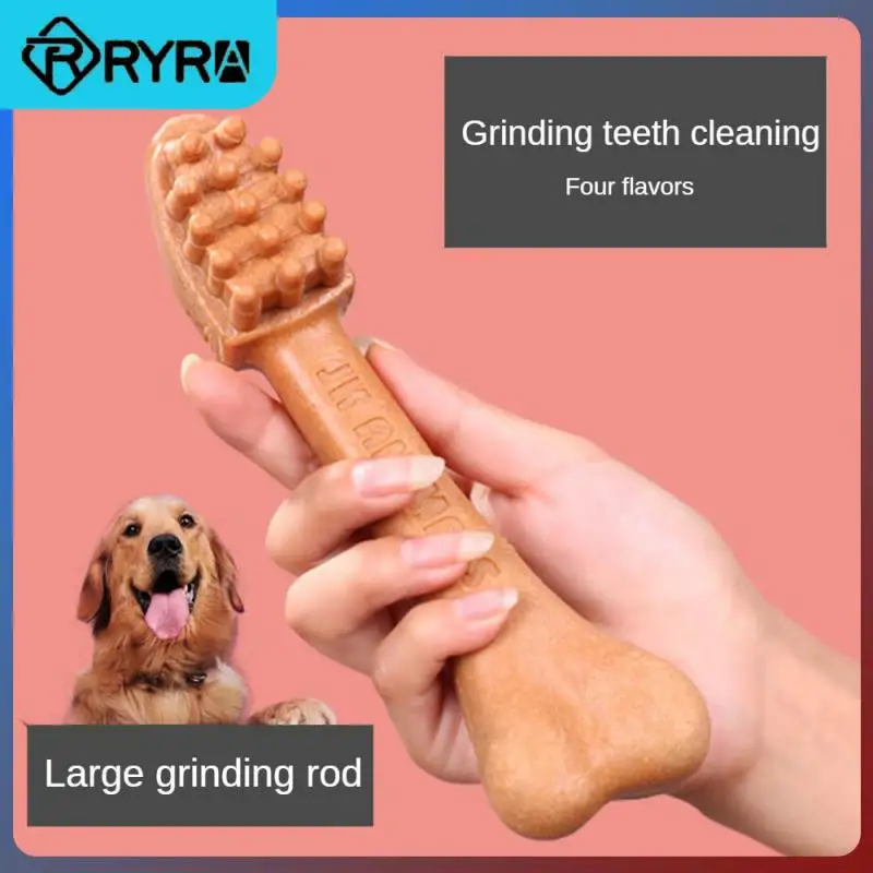 One Package Contains 4 Different Flavors Anti Bite Simulated Bone Size 18cm Dog Tooth Grinding Stick Safe And Harmless For Pets