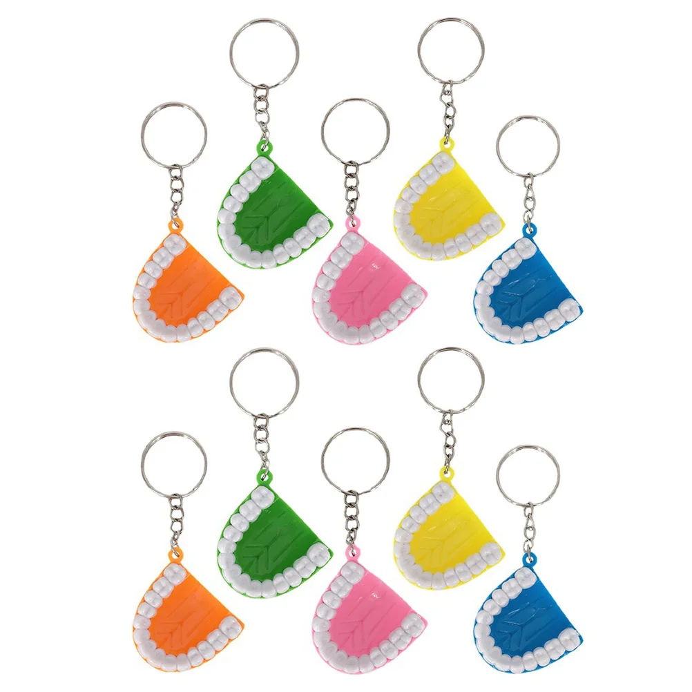 

Keychainkey Pendant Novelty Teeth Ring Giftparty Bag Handbag Keychainsaccessories Funny Chain Fake Horror Car Ornament Charms