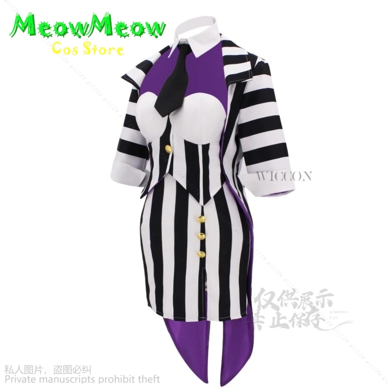 Женский костюм для косплея Beeetle Michael Keaton в черно-белую полоску женский свадебный