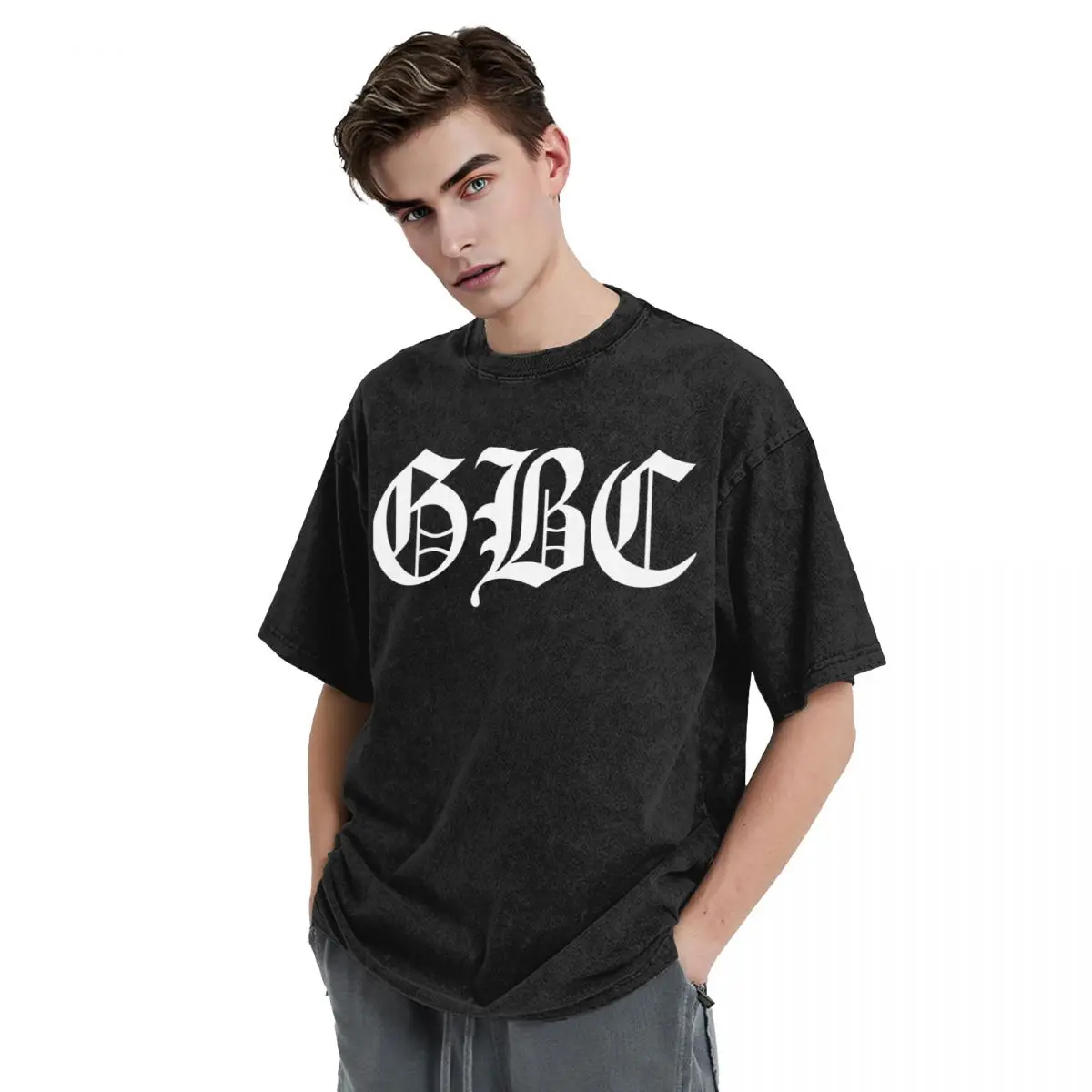 Забавная винтажная мужская футболка GBC Lil Peep Топы с принтом свободные и