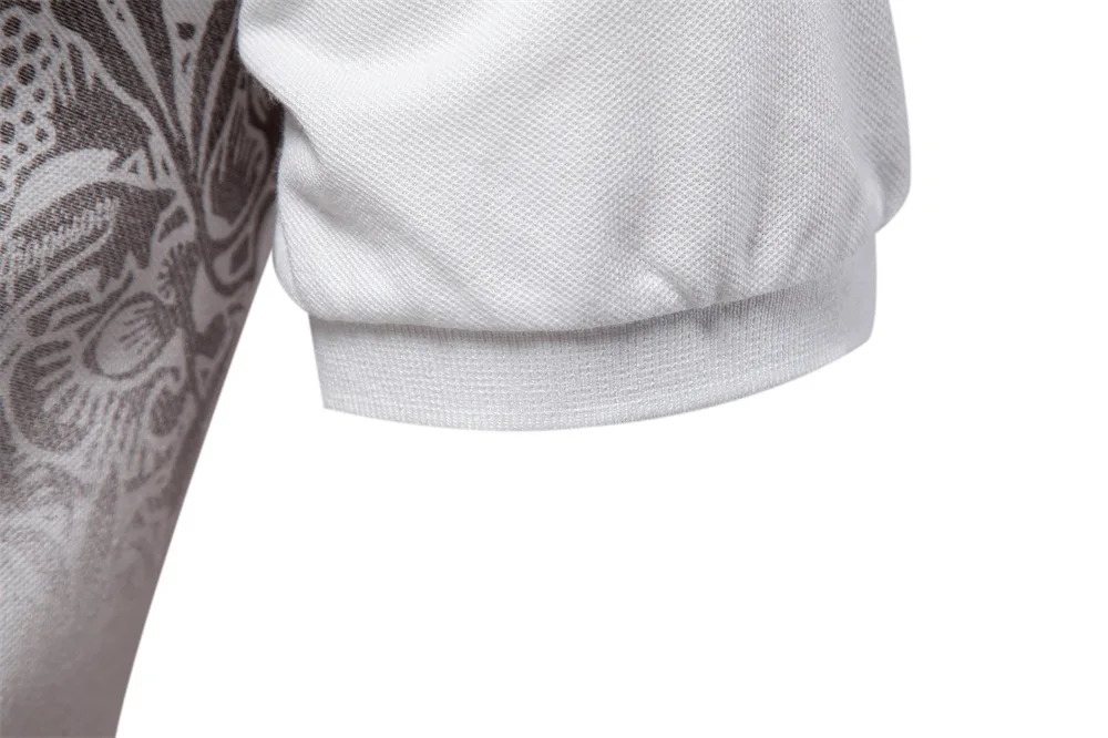 Модные белые футболки с градиентным принтом мужские топы летние брендовое