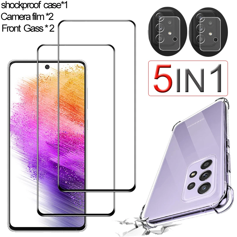 Samsunga53 cristal A53 film+glass for Samsung Galaxy A 52 A32 A03S A52S A53 5G glass protector case Galaxy A 53 screen protector