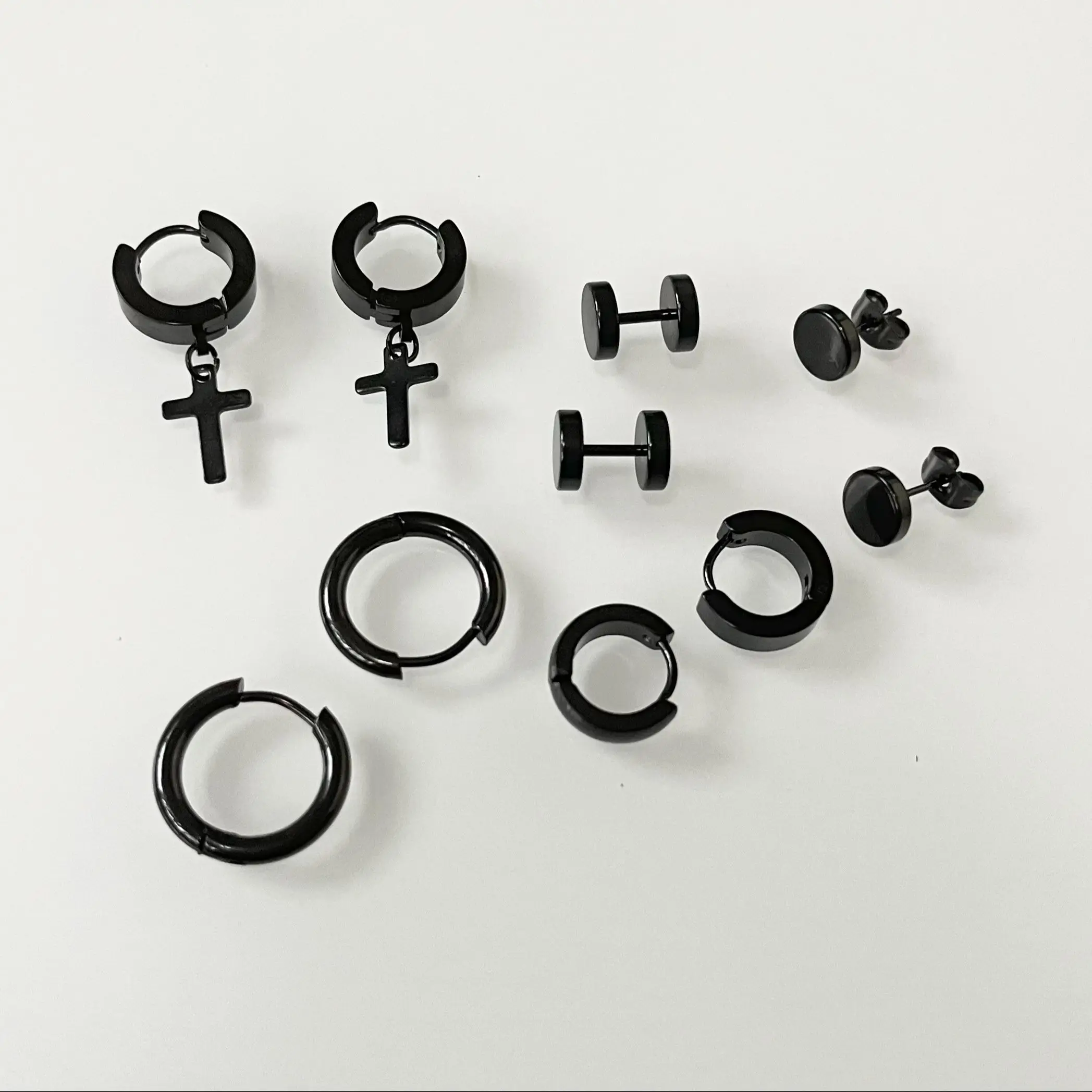 

6 пар, серьги-кольца для пирсинга