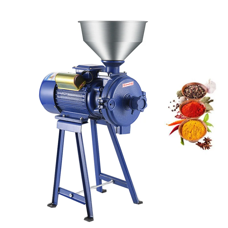 

220V Electric Grinding Machine Grain Spice Corn Dry Food Mill Mill Commercial for Home Medicine Flour Powder Crusher