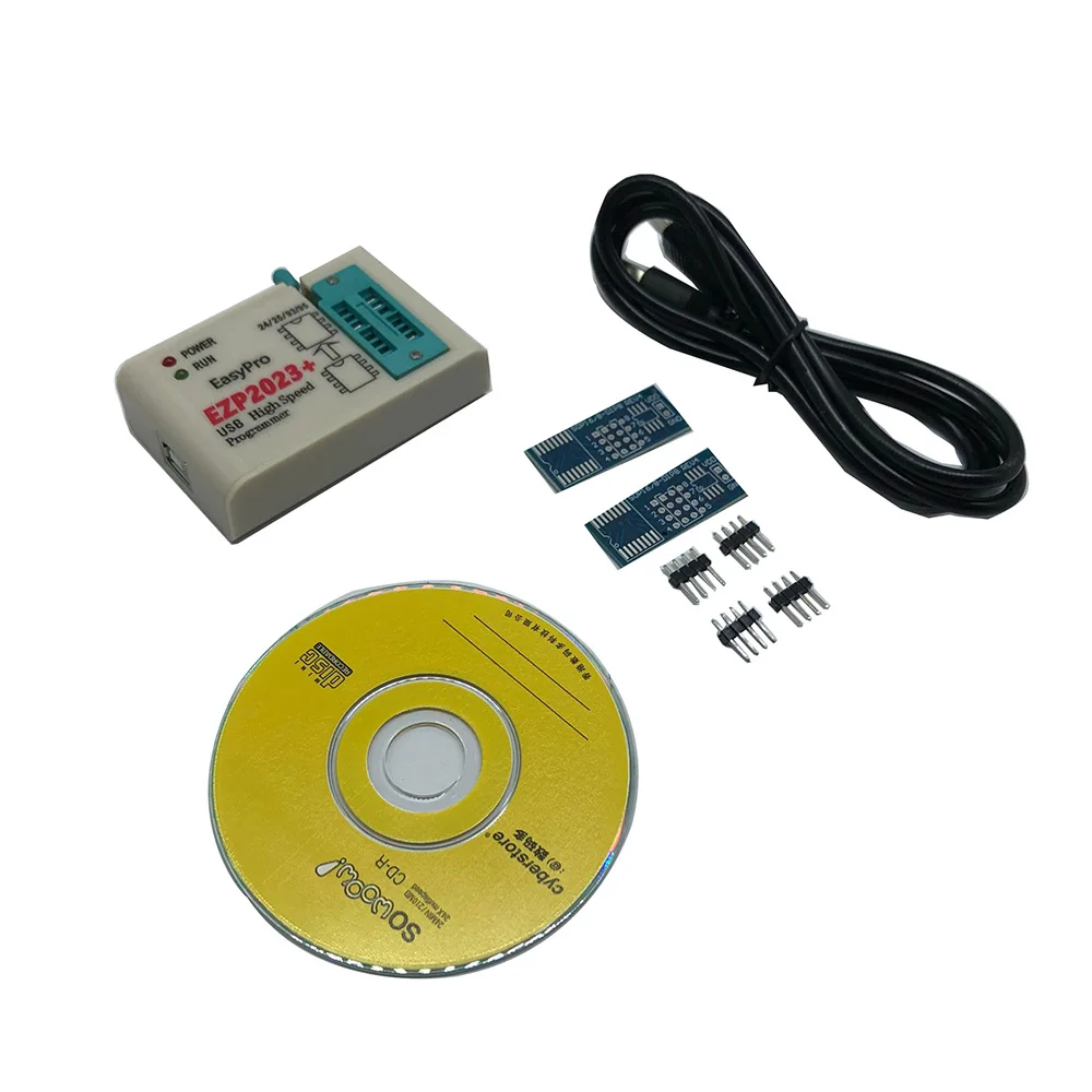 Фото EZP 2023 + высокоскоростной 64bit Новый EZP2023 USB SPI программатор 24 25 93 95EEPROM 25 Flash Bios Чип EZP2023 15 адаптер №4