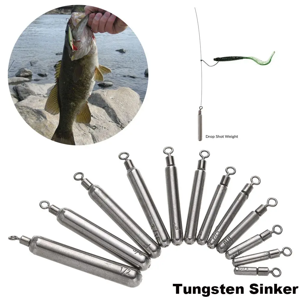 

1PC Tungsten Sinker 0.45g-14g Fishing Weights Fall Sinkers Line Sinkers Hook Connector Quick Release Casting Fishing Tackle