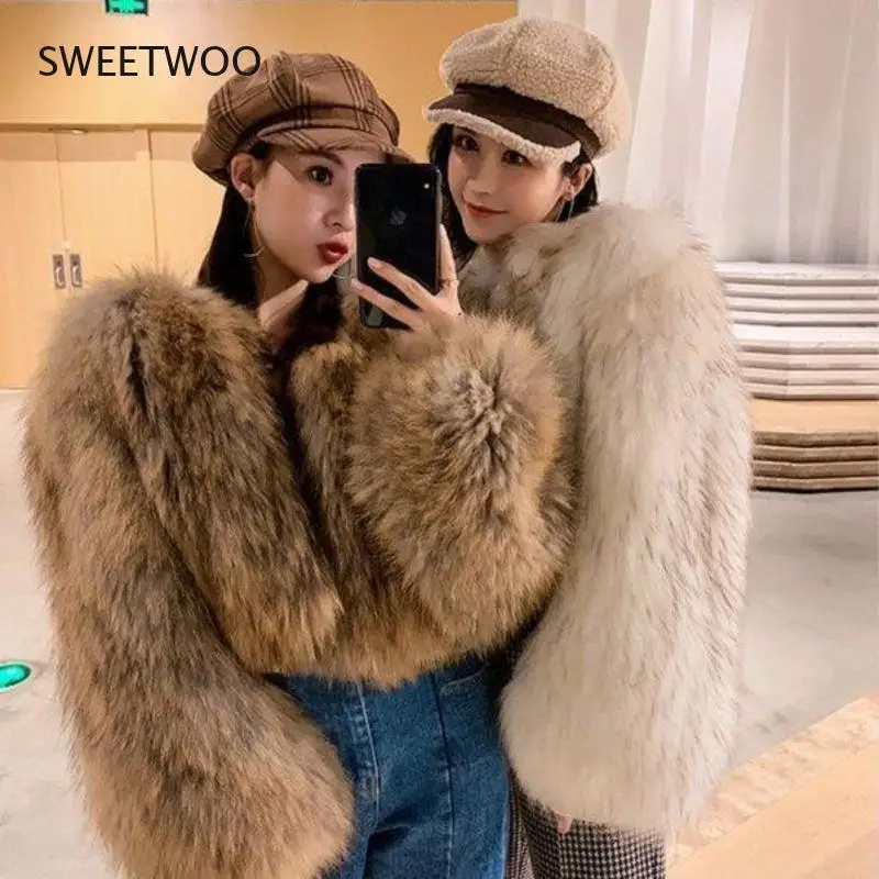 Winter Women's Thickened Warm Furry Coat Eco Faux Fur Top Fabric Coats Vest Bear Jacket Ponchos and Capes Tunic Outerwear 2022