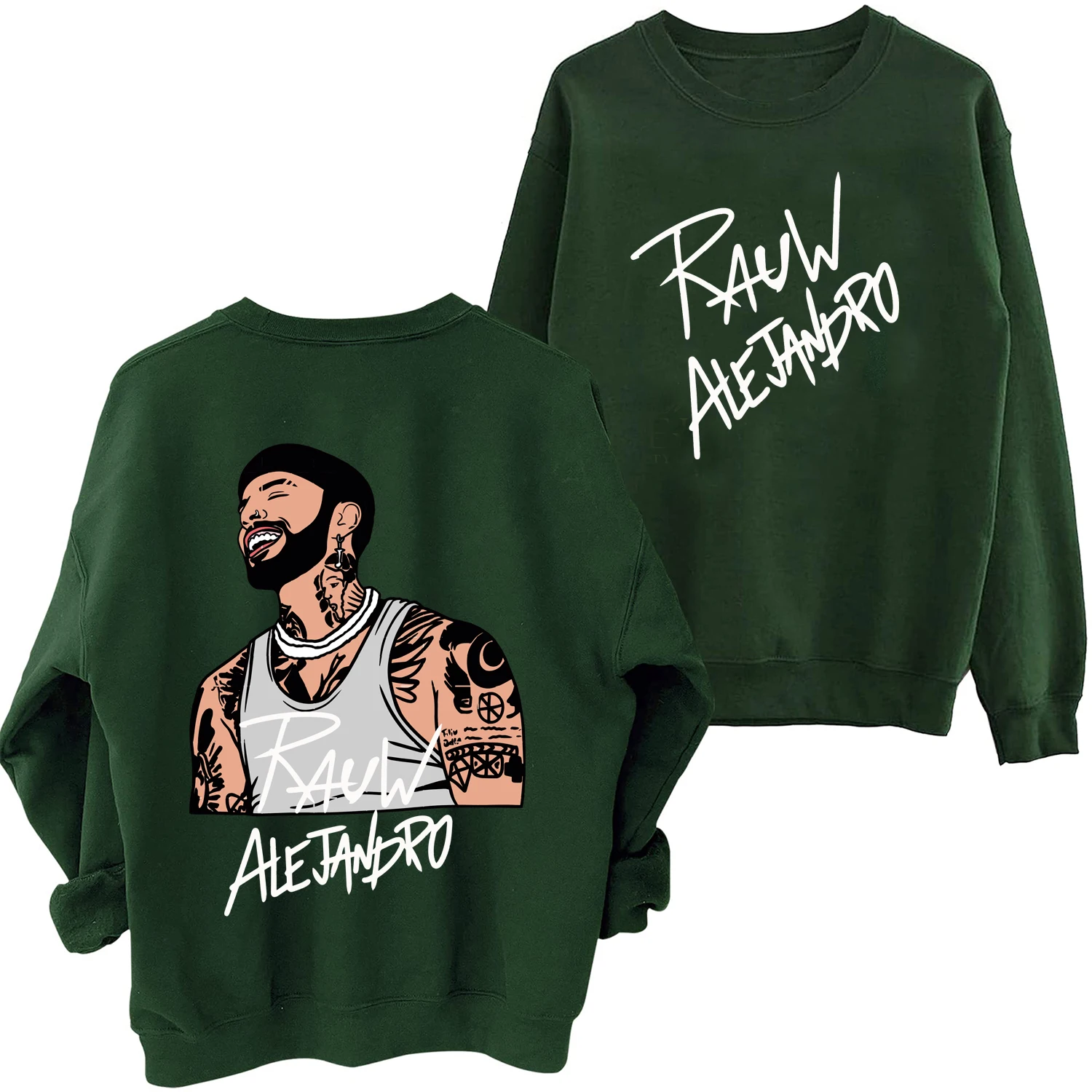 Толстовка Rauw Alejandro Пуэрто-Рико латинская музыка Розалия для мужчин и женщин