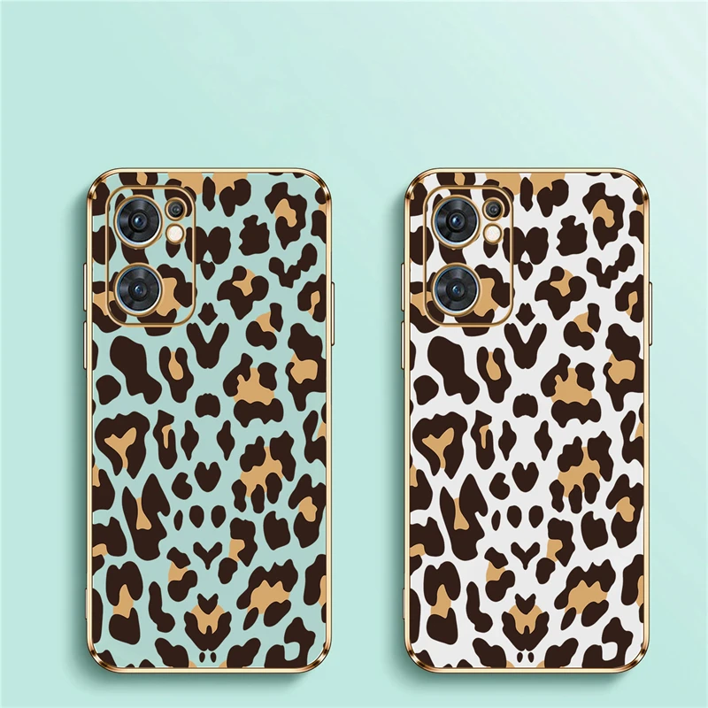 Модный чехол для телефона с леопардовым принтом OPPO Find X5 X3 Lite X2 NEO F15 F19 F11 F17 F21 Pro