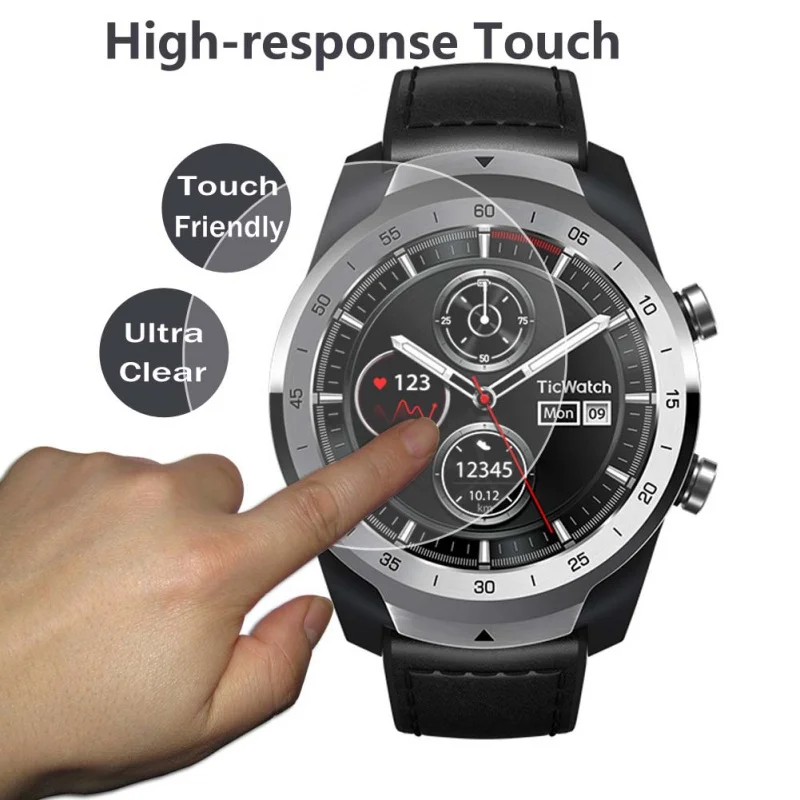 3Pcs Glass Protector For TicWatch Pro 3 TicWatch ProX  TicWatch C2 TicWatch Pro Ticwatch E   Tempered Screen Protector