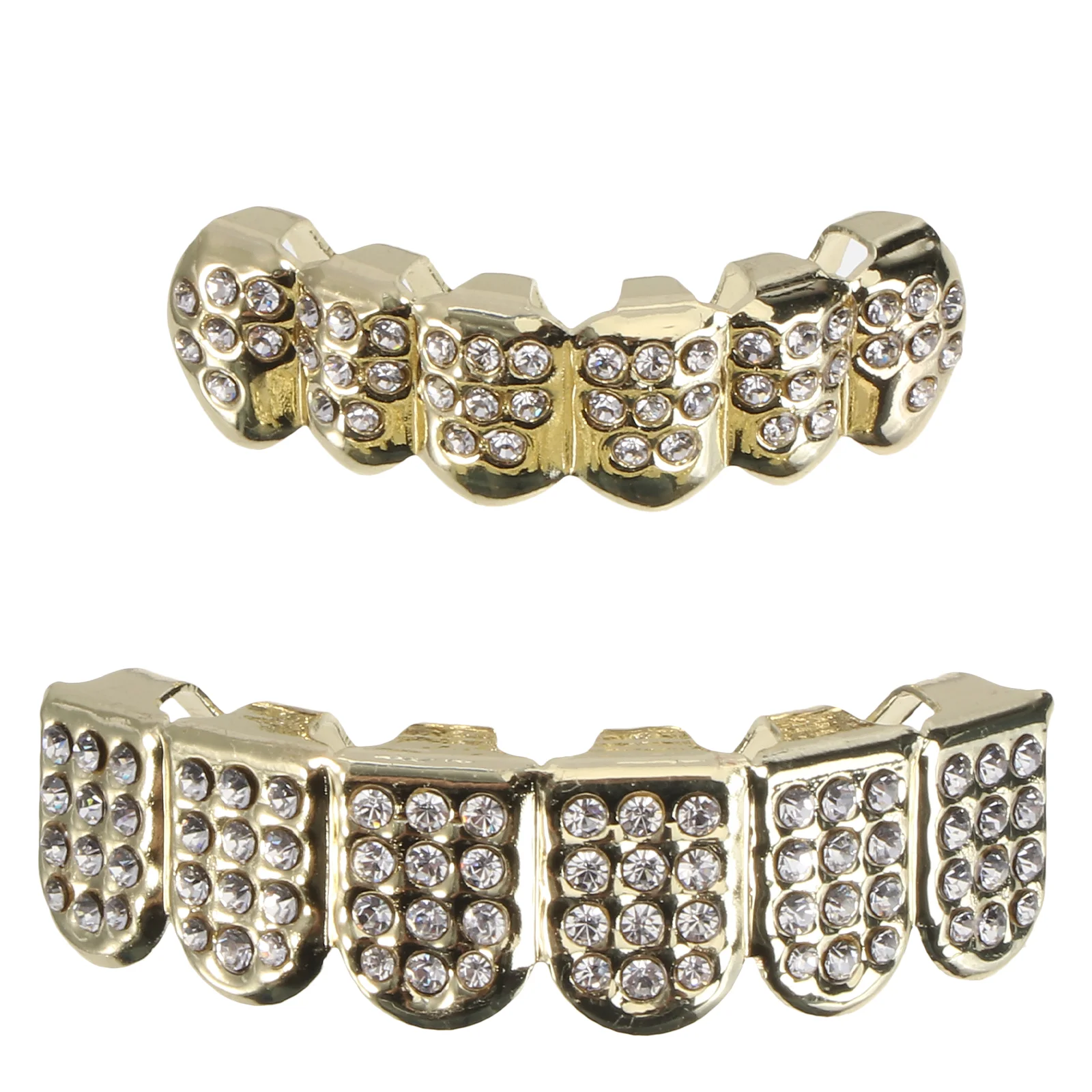 

Teeth Grills Rapper Silver Mouth Caps Bottom Diamond Cap Rhinestone Brace Fangs Fang Braces Hiphop Costume Grill Gold