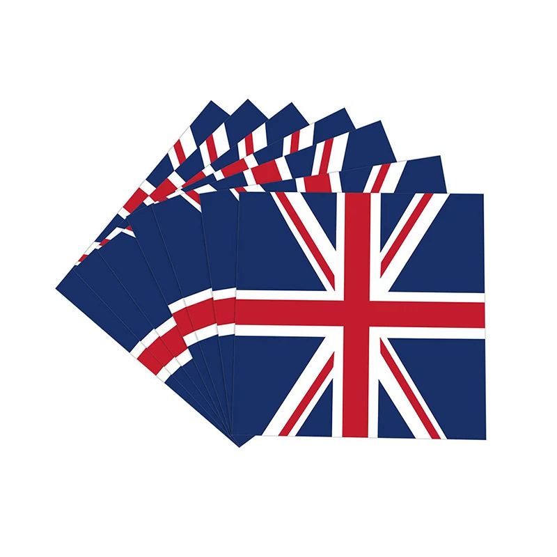 

Бумажный стандартный набор британского английского британского флага, одноразовое украшение для вечевечерние