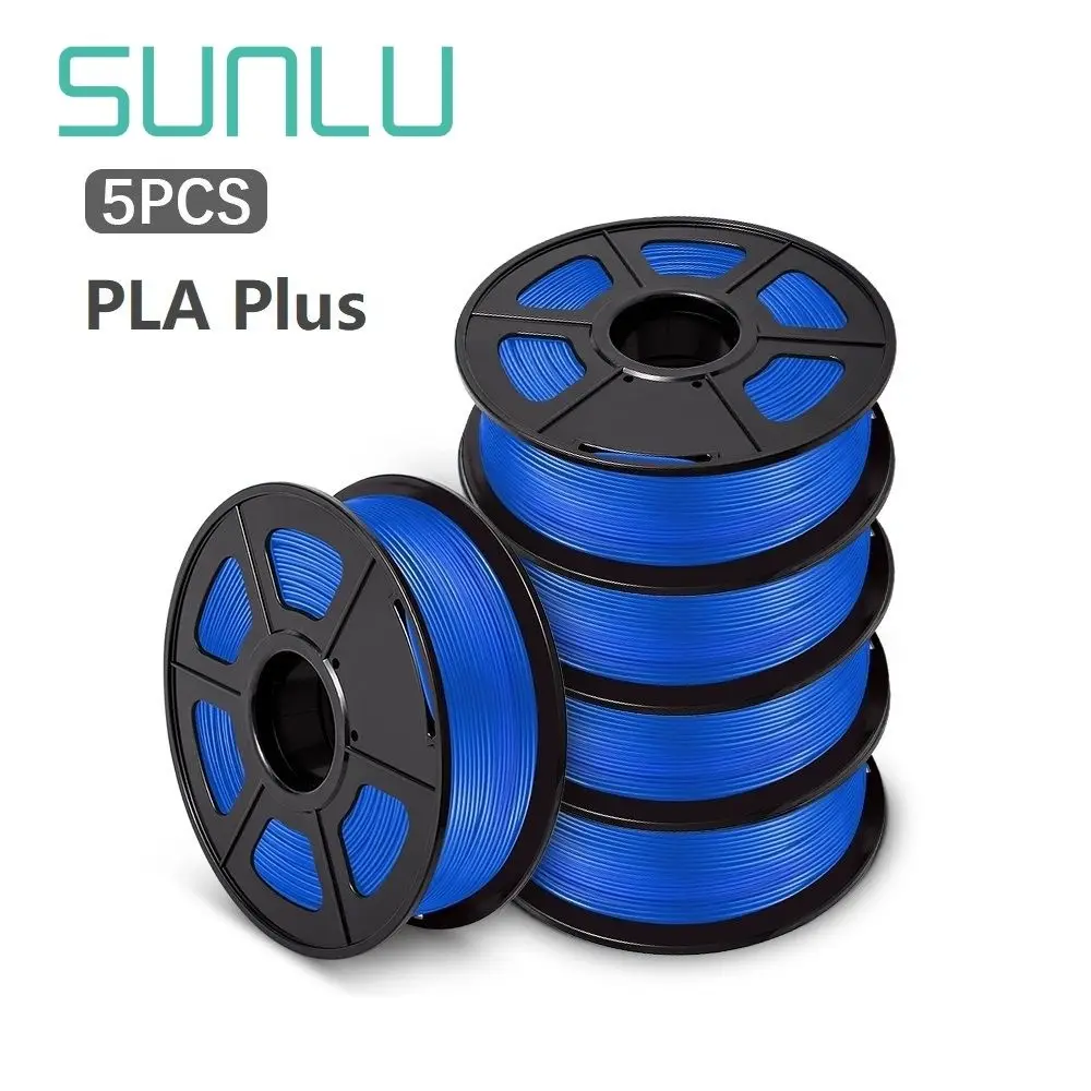 SUNLU PLA Plus Filament 5/10kg 3D Printer Filament No Knots 1.75mm Tolerance -/+ 0.02MM 100% No Bubble Wholesale Free Shipping
