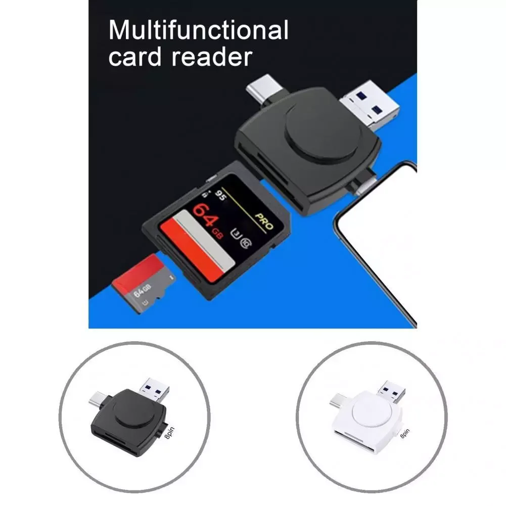 

Compact Convenient TF/Micro-SD Memory Card Reader Adapter Durable Micro-SD Card Reader External for Tablet