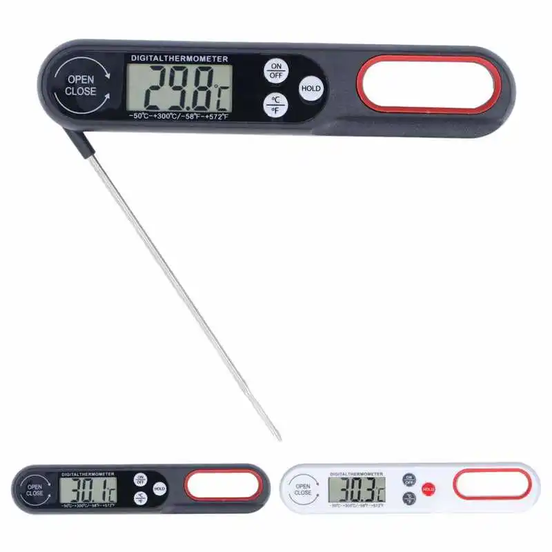 

Grill Temperature Meter Instant Read Digital Food Thermometer with Battery for BBQ