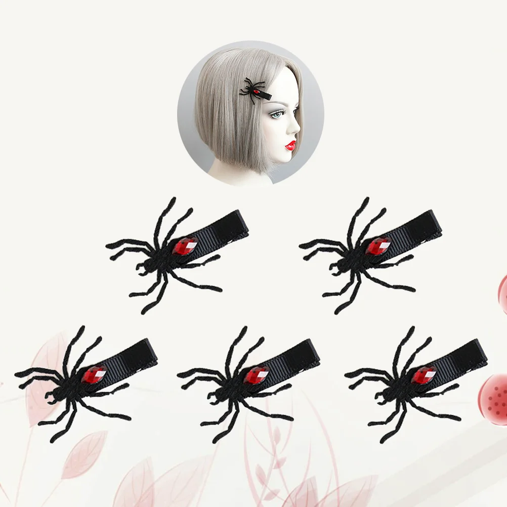 

5 Spider Hairpin Creative Hairpin Clip Personalized Hair Accessary for Woman Girl