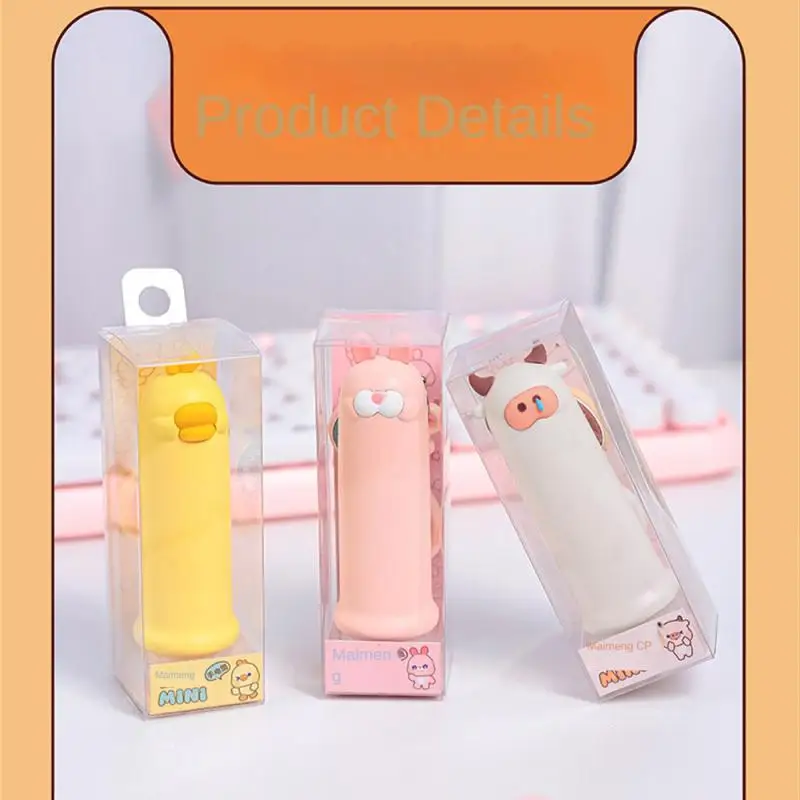 

Eye Protection Cute Cartoon High Brightness Compact Chick Rabbit Keychain Outdoor Camping Lantern Led Flashlight Creativity Lamp