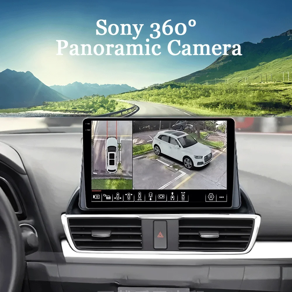 Фото Android14 для Mazda 3 Axela 2014-2019 12,3-дюймовый автомобильный радиоприемник, мультимедийный видеоплеер, GPS-навигация, видео стерео аудио головное устройство №2
