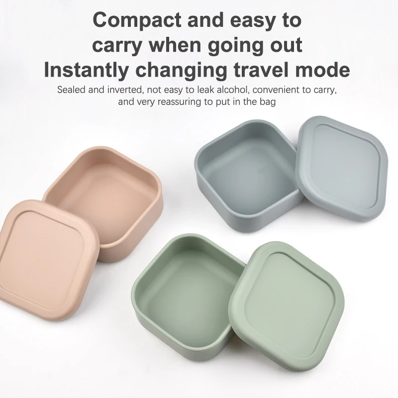 Силиконовый пищевой контейнер Портативный Ланч-бокс для микроволновой печи