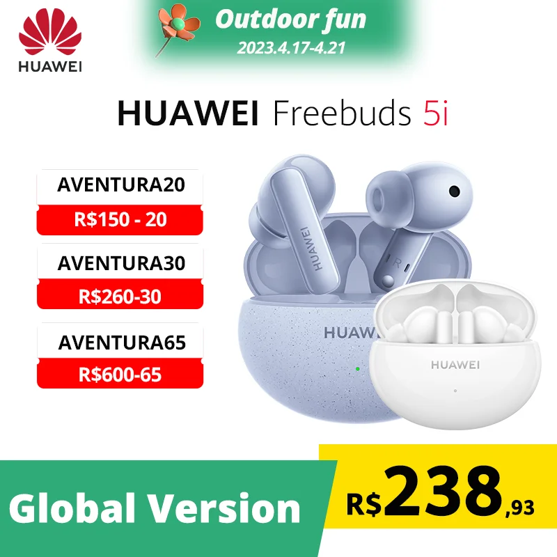 

IN STOCK Original HUAWEI FreeBuds 5i Hi-Res high-resolution sound 42dB multi-mode noise reduction IP54 28h of Music Playback