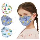 Маска для лица KN95 Kid FFP2 для детей 4-12 лет, маска для мальчиков и девочек, одноразовая Защитная маска для лица CE