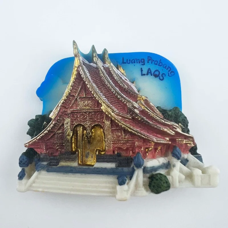 

Laos Travelling Fridge Magnets Luang Prabang Luang Phubong Tourist Souvenirs Fridge Stickers Home Decor Wedding Gifts