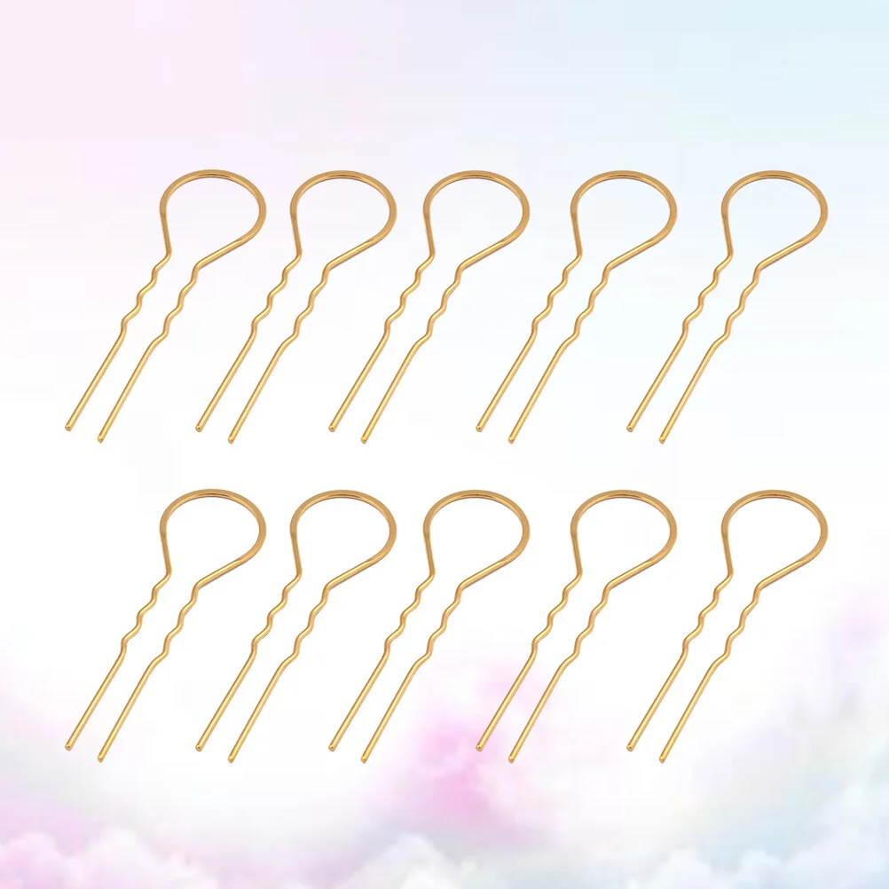 

10 Pcs Hairdressing Tool Stick Women Hairpins Styling Clips Bride Hair Piece Accessories
