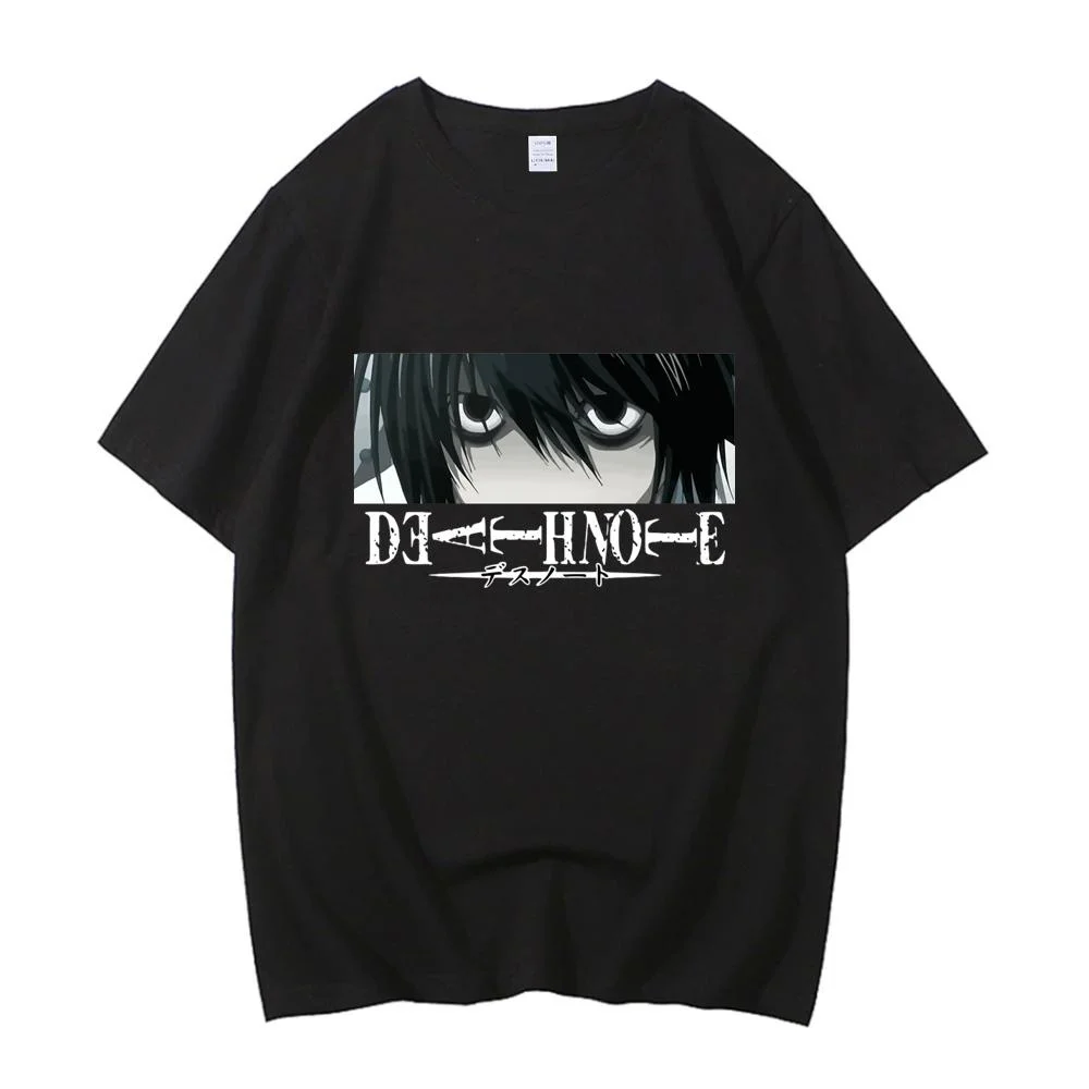 

Death Note Misa Shinigami Ryuk Pure Cotton EU size top Japanese summer men top streetwear male clothing