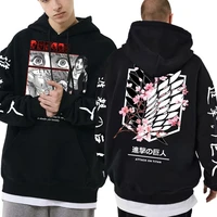 anime attack on titan eren jager sweatshirt men women trend harajuku streetwear japanese manga fashion hoodie man loose hoodies