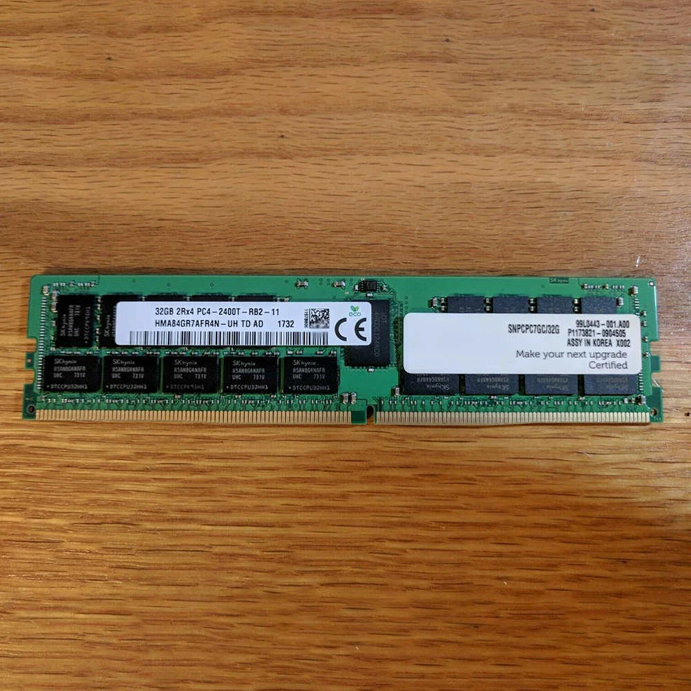1 шт. T7910 FC630 R530 T430 SNPC7GC/32G Оперативная серверная память Высокое качество Быстрая